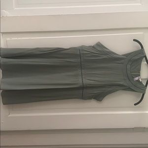 Green midi dress from Francesca’s Boutique.